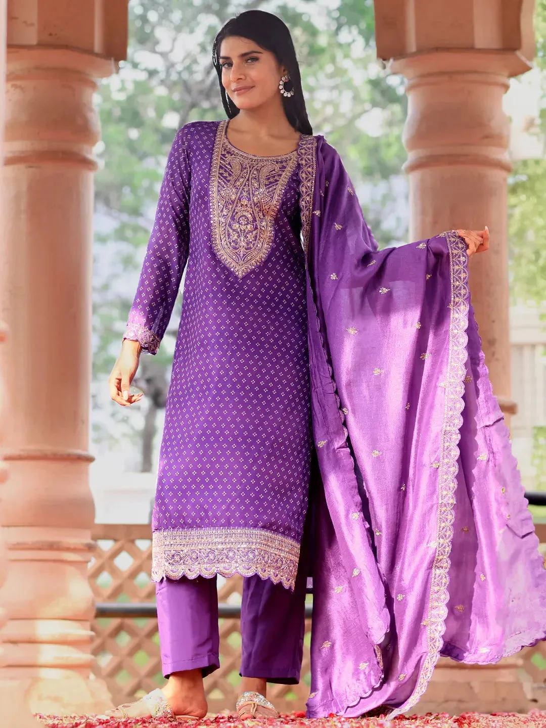 Straight Fit Office Wear Suit