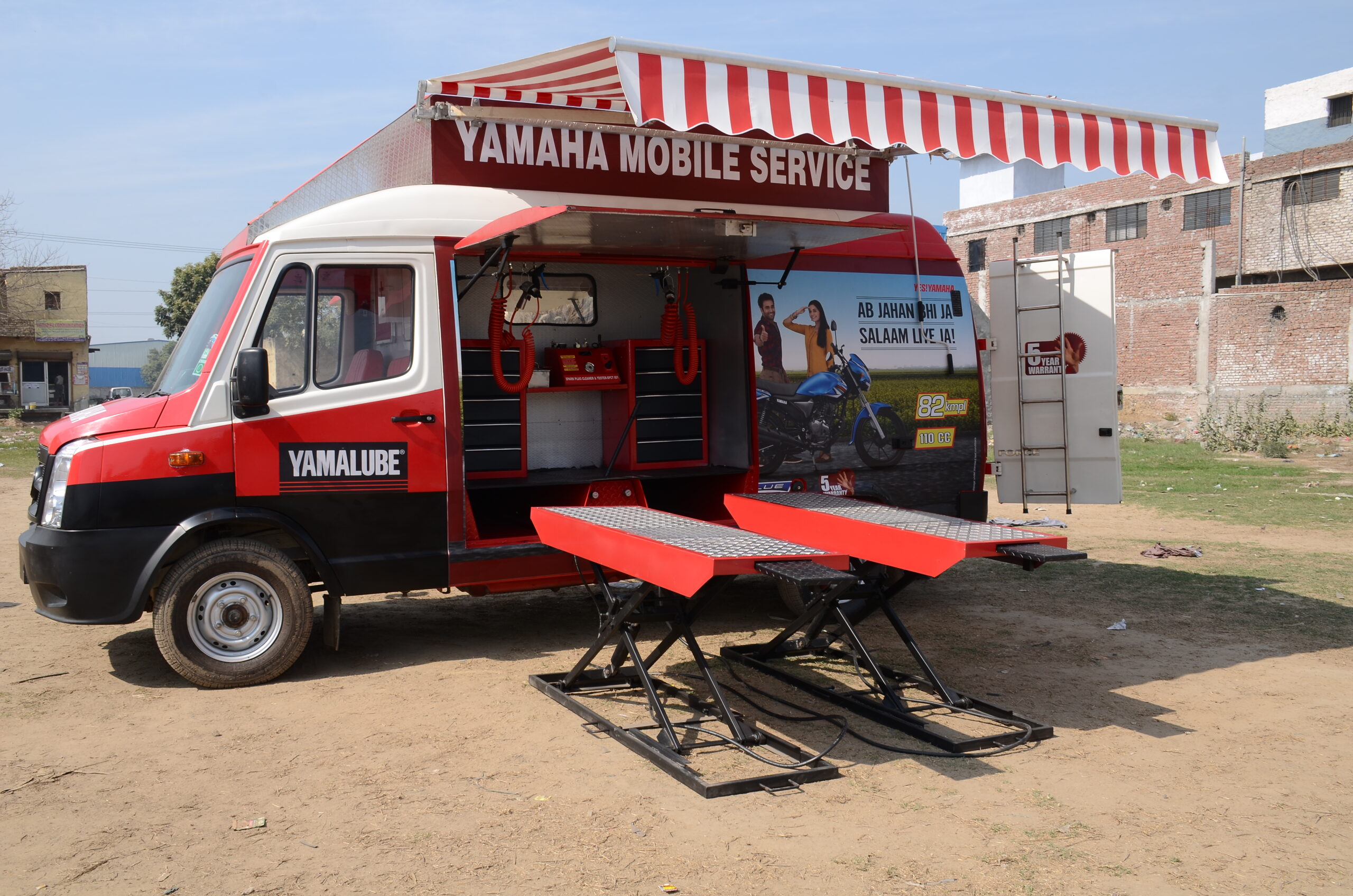 Mobile Servive Van For 2 Wheeler