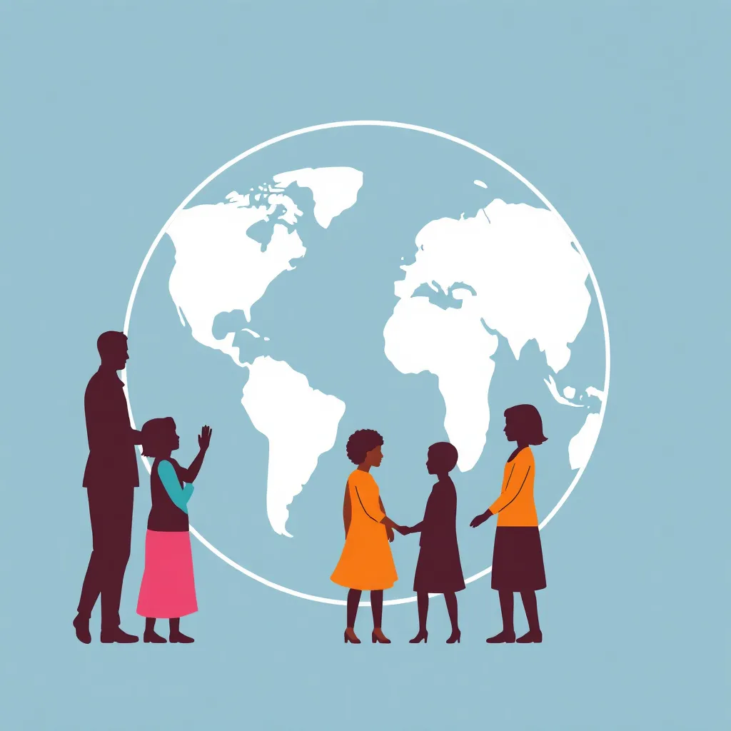 Group of happy children sitting together and smiling in a park