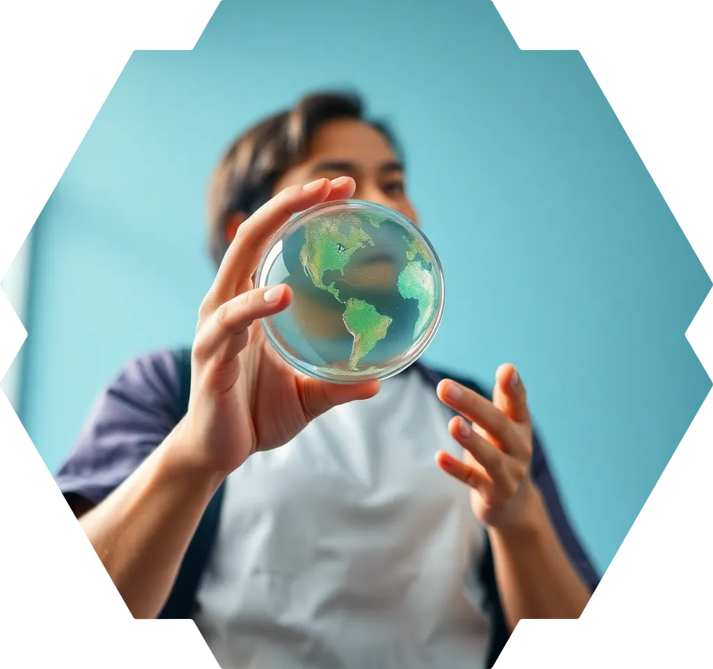 Visual representation of our vision for a better future